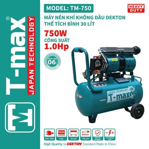 Máy nén khí không dầu T-Max TM-750