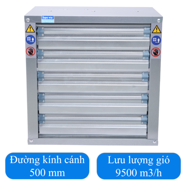 Quạt thông gió vuông trực tiếp Super Win SPW600 (220V)