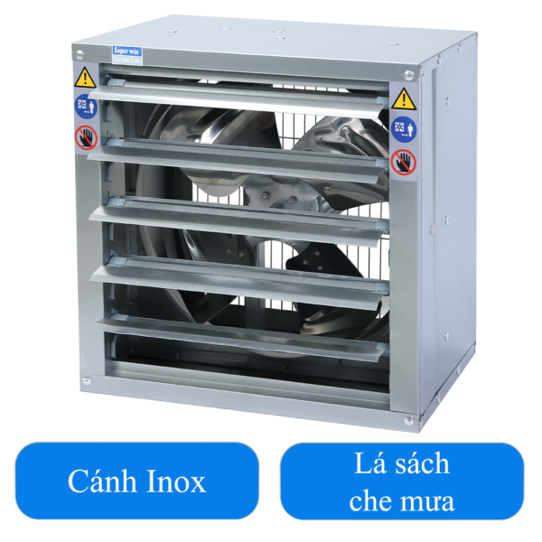 Quạt thông gió vuông trực tiếp Super Win SPW600 (220V)