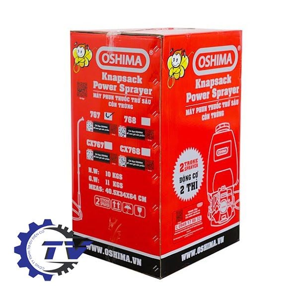 Bình đeo lưng Oshima 768 đỏ