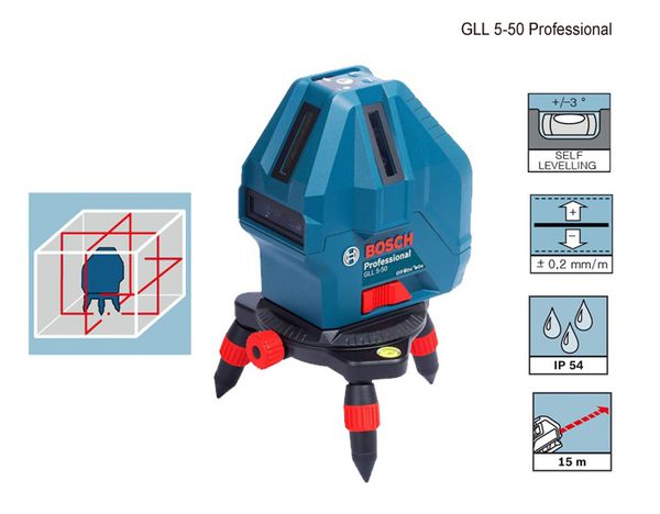 Máy cân mực laser Bosch GLL 5-50