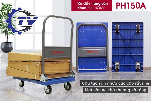 Xe đẩy hàng sàn nhựa FUJIHOME PH150A