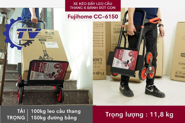 Xe đẩy hàng leo cầu thang FUJIHOME CC-6150