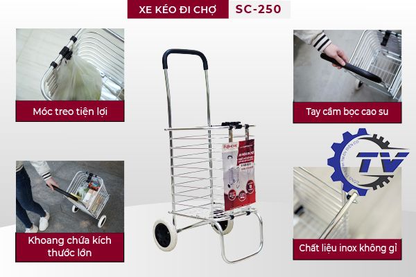 Xe kéo đi chợ đa năng FUJIHOME SC-250
