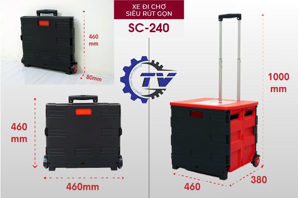 Xe đẩy hàng gấp gọn Fujihome SC-240