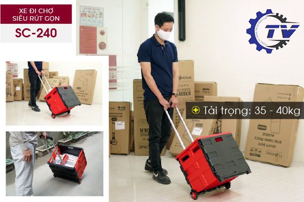 Xe đẩy hàng gấp gọn Fujihome SC-240
