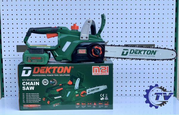 Máy cưa xích Pin 42V Dekton M21x2-CS14BL