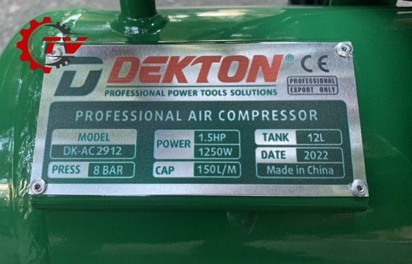 Máy Nén Khí Không Dầu Dekton DK-AC2912