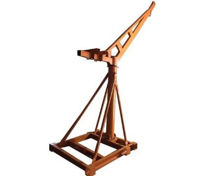 Khung cẩu xoay 360 độ 500kg đế 4 tay giằng