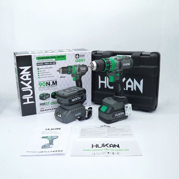 Máy Khoan Pin Hukan Đầu13MM GEN 1 HM21-G1-I20