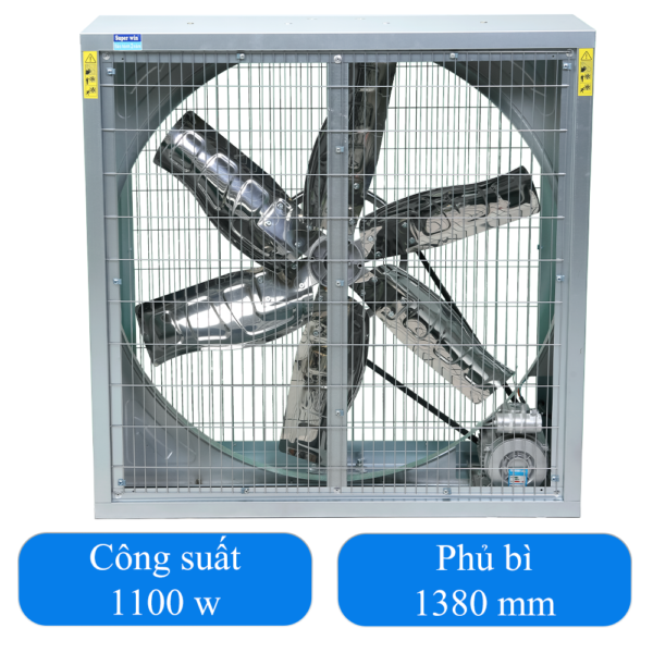 Quạt thông gió vuông gián tiếp ZRA 1380 (220V)