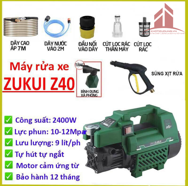 Máy Rửa Xe Cao Áp Zukui Z40