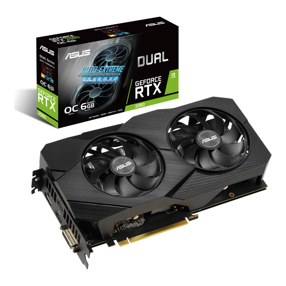 VGA ASUS Dual GeForce RTX 2060 OC EVO 6GB GDDR6