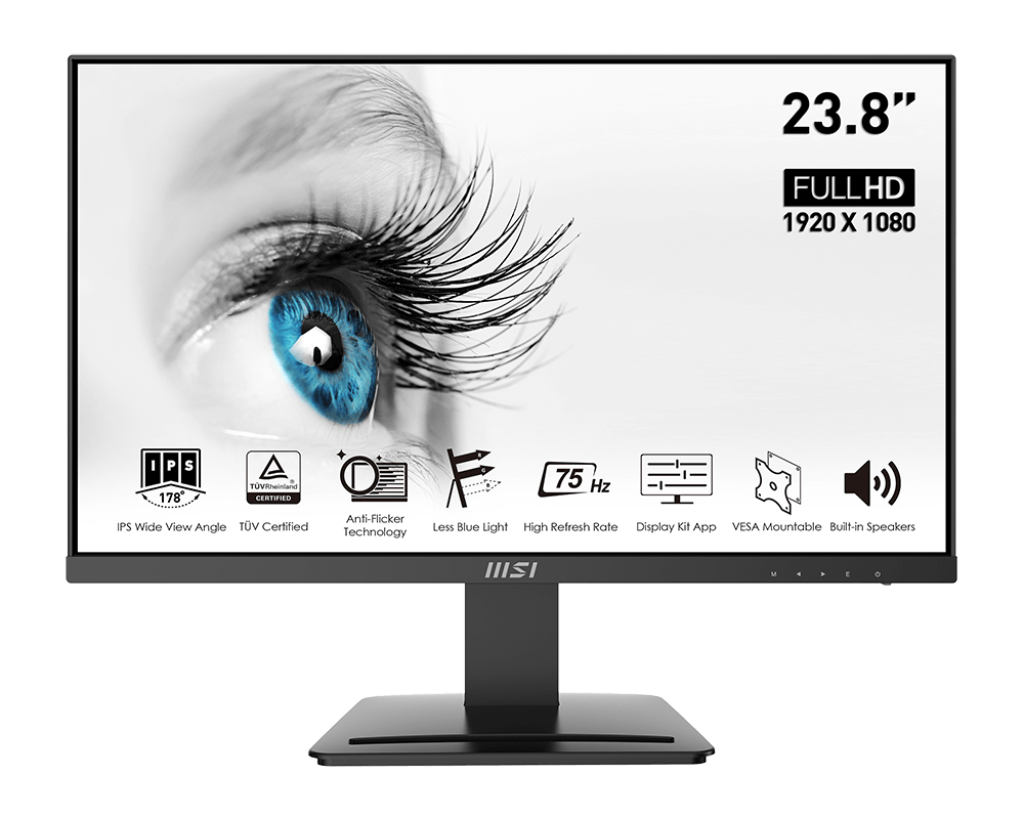 Màn Hình MSI Pro MP243 BLACK 24 inch IPS 75hz