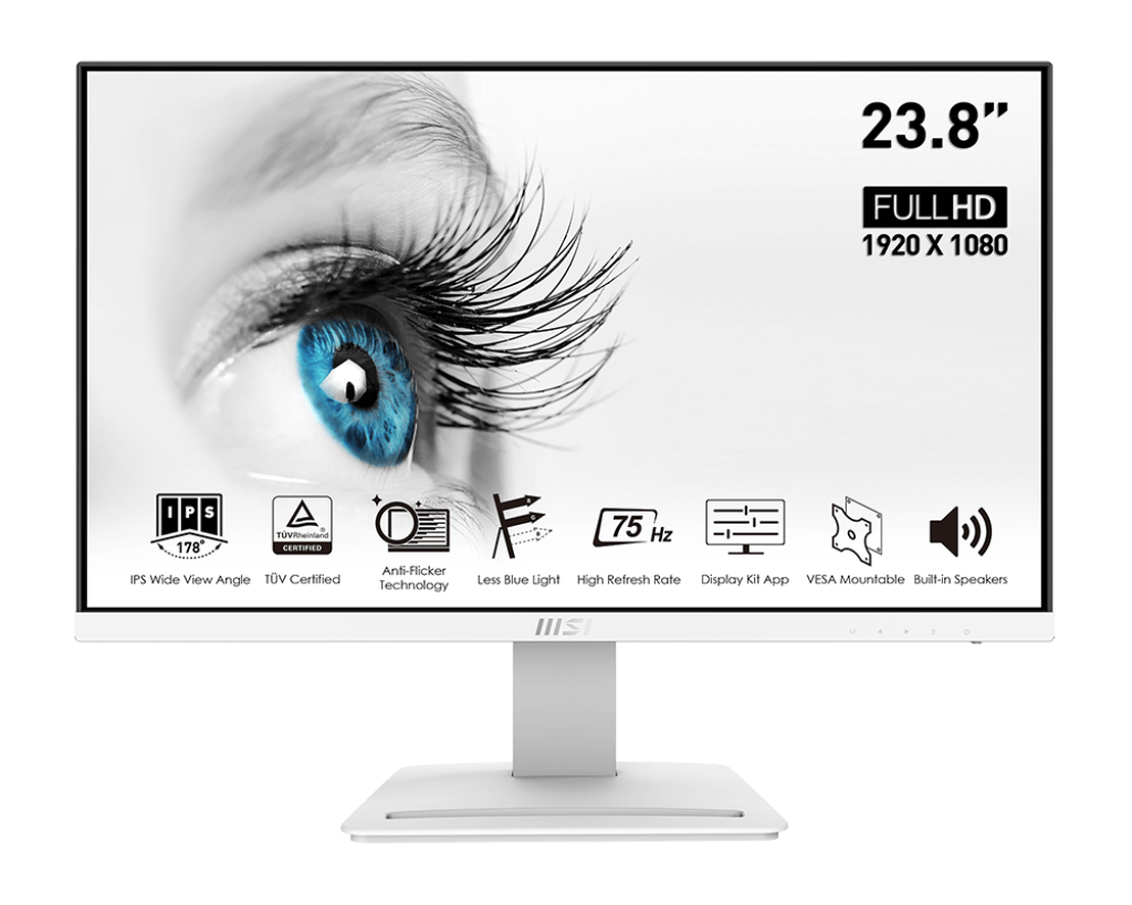 Màn Hình MSI Pro MP243W White 24 inch IPS 75hz