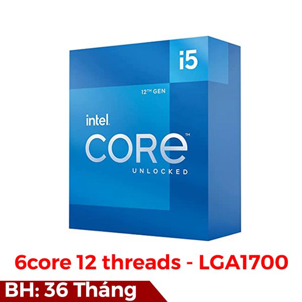 CPU Intel Core i5 12400F (thế hệ 12)