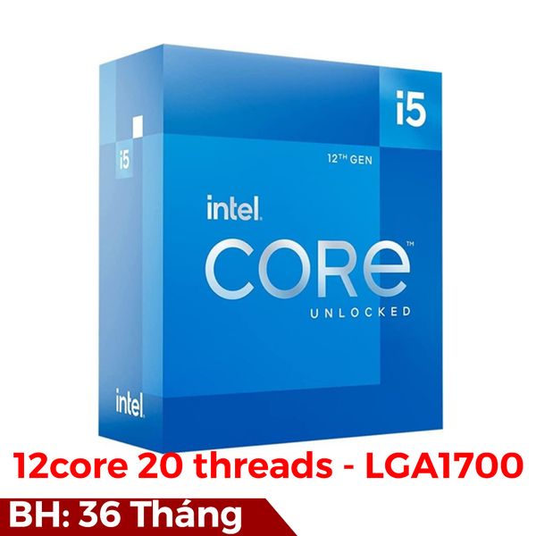 CPU Intel Core i5 12600K LGA1700 ( thế hệ 12)
