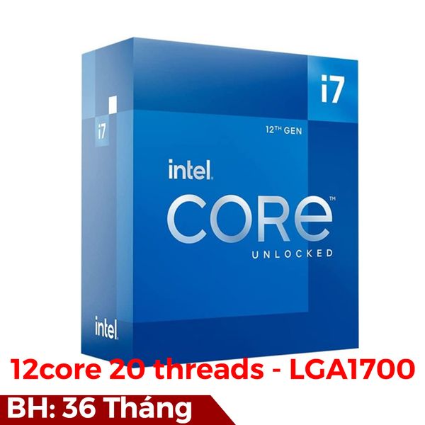 CPU Intel Core i7 12700K LGA1700 ( thế hệ 12)