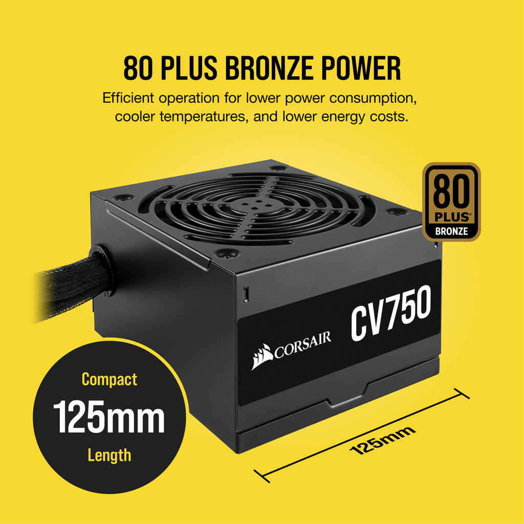 Nguồn Corsair CV750 750W 80 Plus Bronze