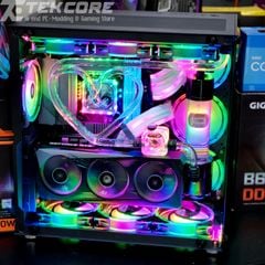 Custom Water Cooling PC Black-Pink