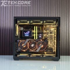 PC tản nhiệt nước Custom Cooling LCD TEKPC Black Gold