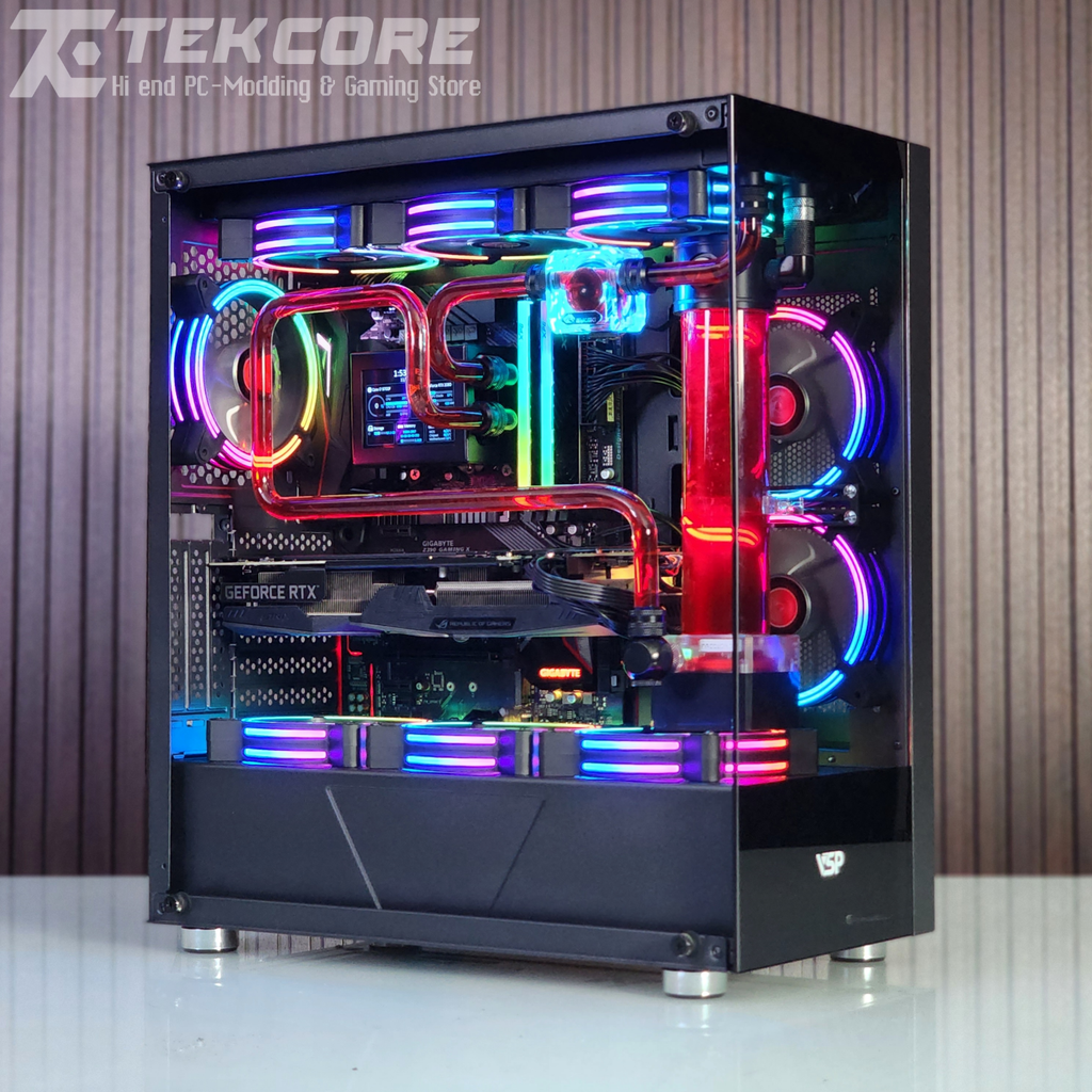 PC tản nhiệt nước Custom Cooling TEKPC i7 9700F - 2060