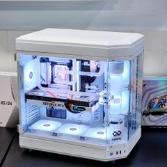 Case Infinity AQUA Premium White (Tặng 6 fan ARGB)