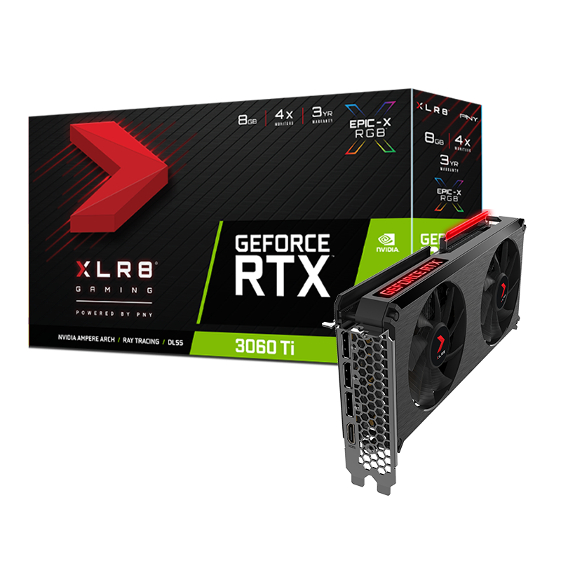 VGA PNY RTX 3060 Ti 8GB XLR8 Gaming REVEL EPIC-X RGB Dual Fan Edition