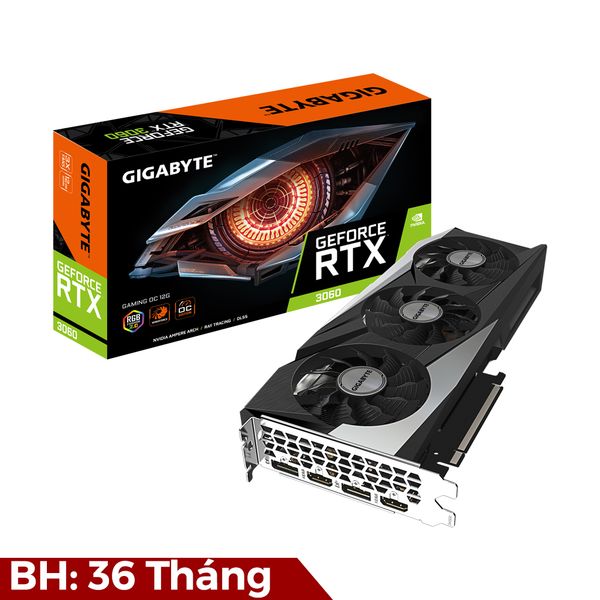 VGA GIGABYTE GeForce RTX 3060 GAMING OC 12G (GV-N3060GAMING OC-12GD)