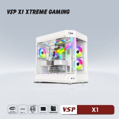 Case VSP X1 Extreme Gaming (Black / White)