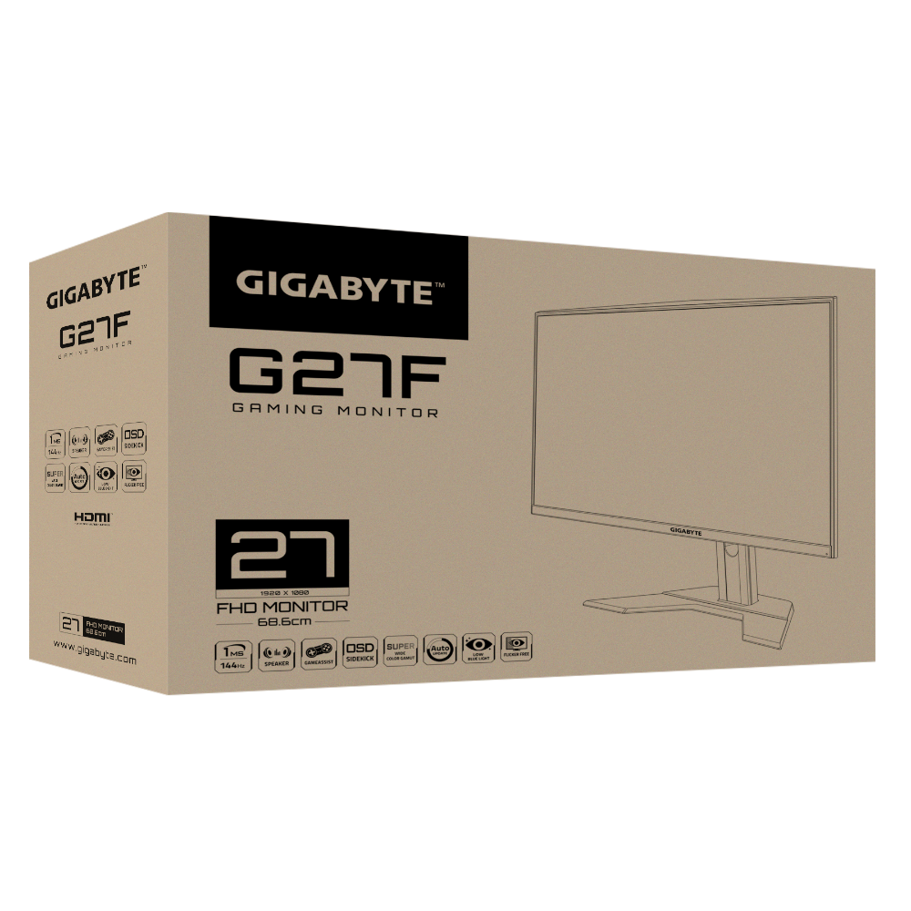 Màn hình Gigabyte G27F Gaming 1ms 144Hz IPS FHD