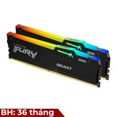 Ram PC Kingston Fury Beast RGB 32GB 5600MHz DDR5 (2x16GB) KF556C40BBAK2-32