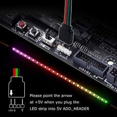 Dây led A-RGB WS2812 50CM đồng bộ mainboard - HUB fan