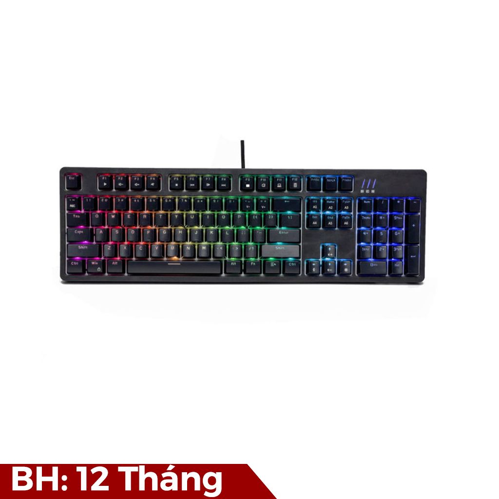 Bàn phím cơ Ajazz DKM150 RGB RED switch