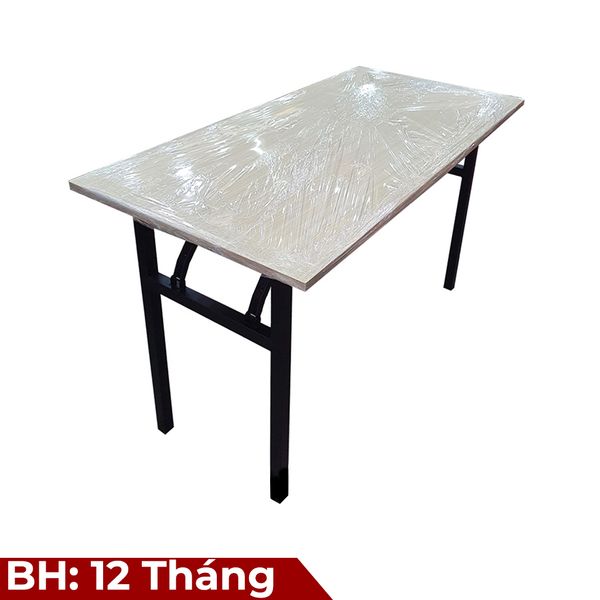 Bàn xếp 1.2x0x0.6m chân sắt gấp gọn