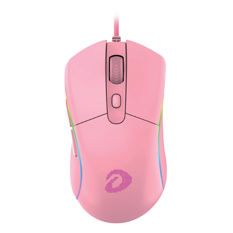 Chuột DareU A960S RGB Ultra LightWeight (Black - White - Pink)