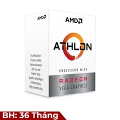 CPU AMD Athlon™ 200GE 3.2GHz / 2 nhân 4 luồng / Radeon™ Vega 3 Graphics