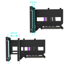 Bộ dựng card PCI-E 4.0 Cooler master Universal Vertical GPU Holder Kit Ver.2