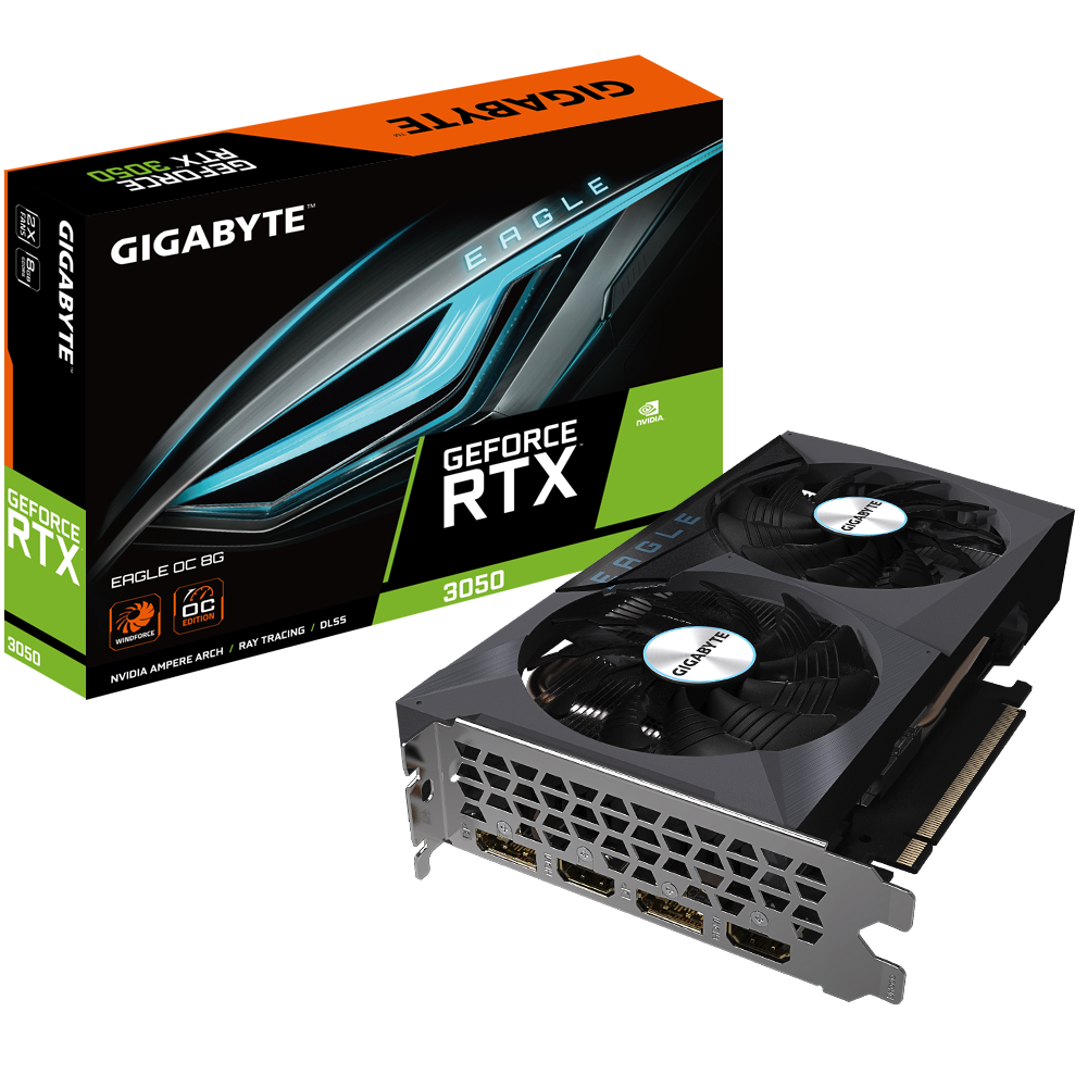 VGA GIGABYTE GeForce RTX 3050 EAGLE OC 8G