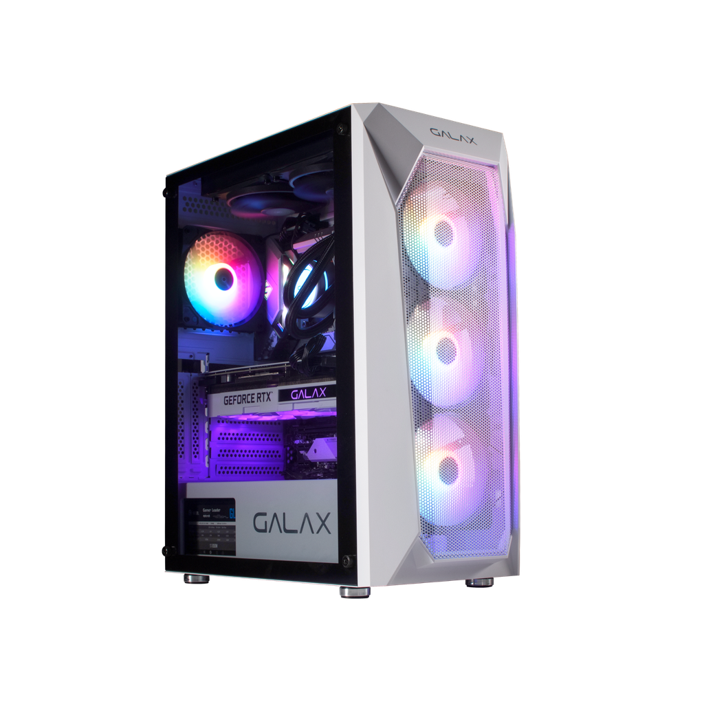 Case GALAX PC  (REV-05W) White 4 Fan