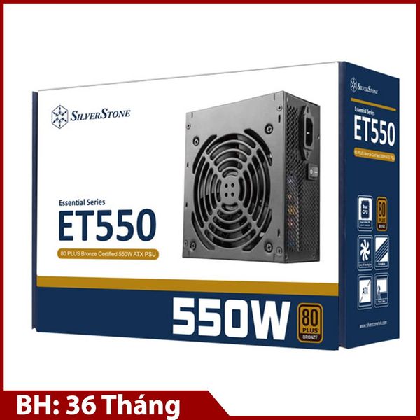 Nguồn Silver Stone Essential ET550-B 550W (80 Plus Bronze)