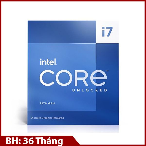 CPU Intel Core i7 13700KF / 3.4GHz Turbo 5.4GHz / 16 Nhân 24 Luồng / 30MB / LGA 1700