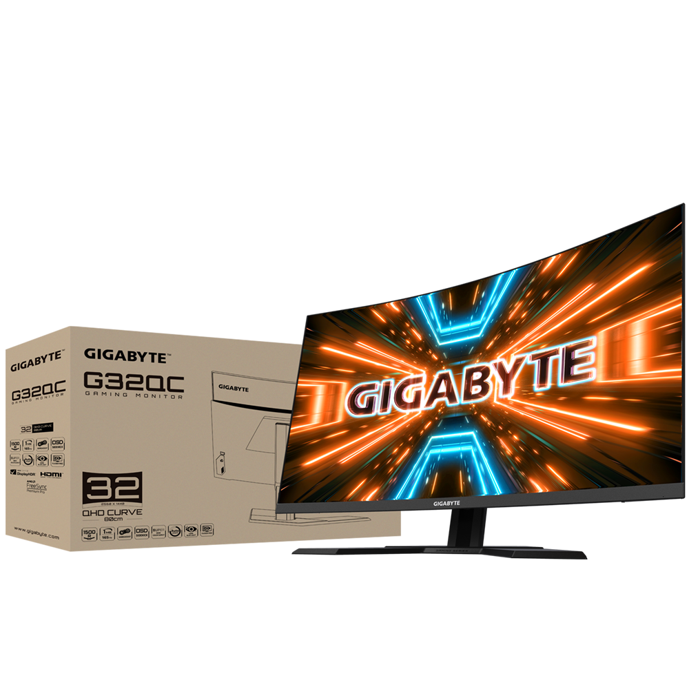 Màn hình Gigabyte G32QC Curved 2K 165Hz 1ms QHD