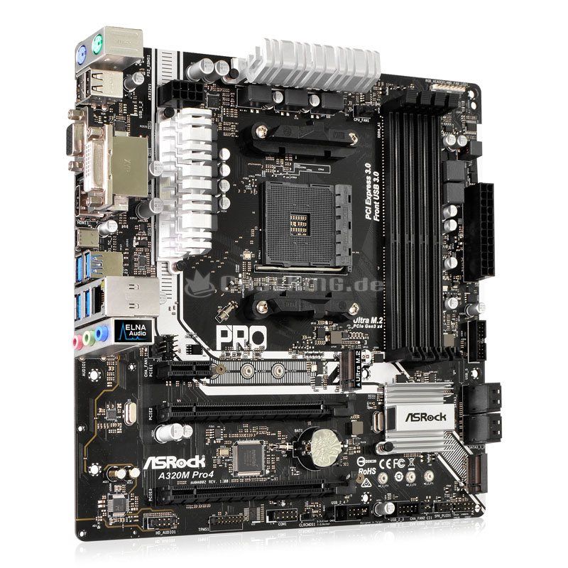 Mainboard ASRock A320M Pro4 - Socket AM4