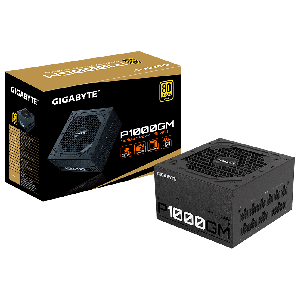 Nguồn GIGABYTE P1000GM - 1000W 80Plus Gold