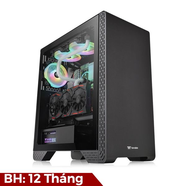 Case Thermaltake S300 Temperd Glass Black