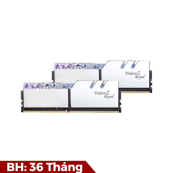 RAM G.skill TridentZ Royal RGB - Silver (8GBx2) DDR4 3200MHz (F4-3200C16D-16GTRS)