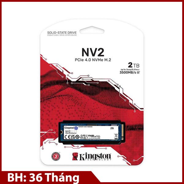 SSD Kingston NV2 M.2 PCIe Gen4 x4 NVMe 2TB SNV2S/2000G