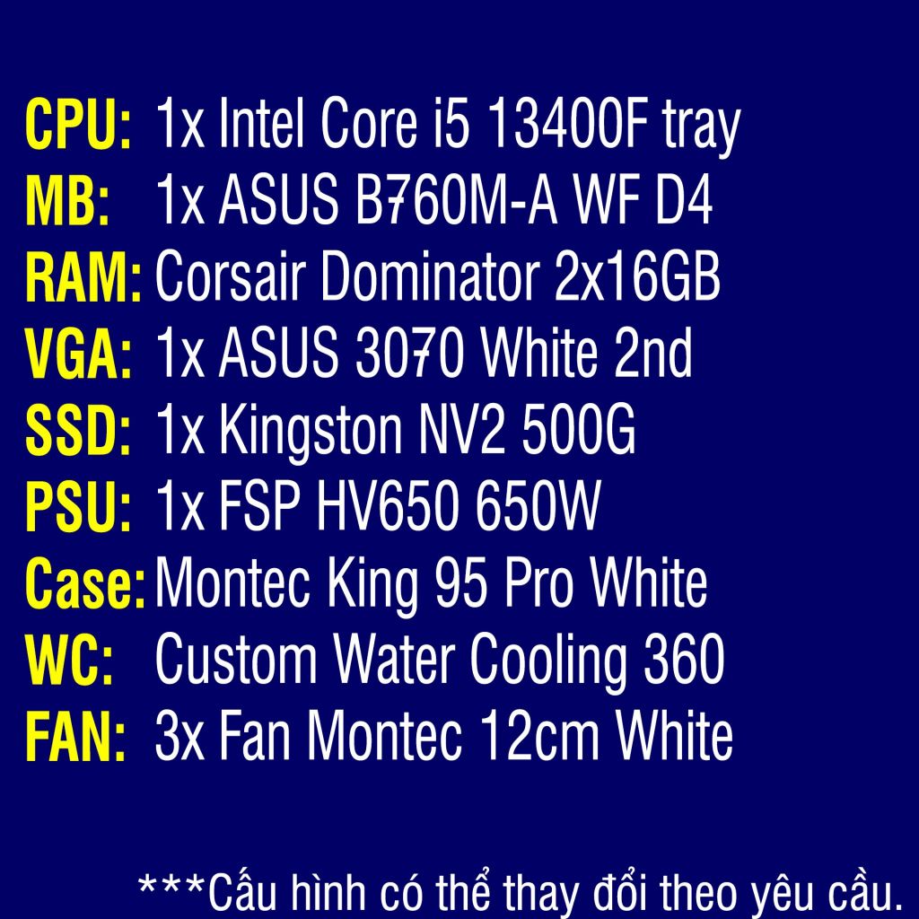 PC tản nước Custom TEKPC W7