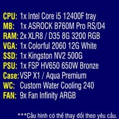 PC tản nước Custom TEKPC W8